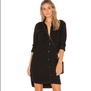 Rails Bowie Studded Black Byron Down Dress Size Small